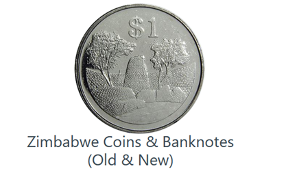 Zimbabwe Coins & Banknotes (old & New) group picture